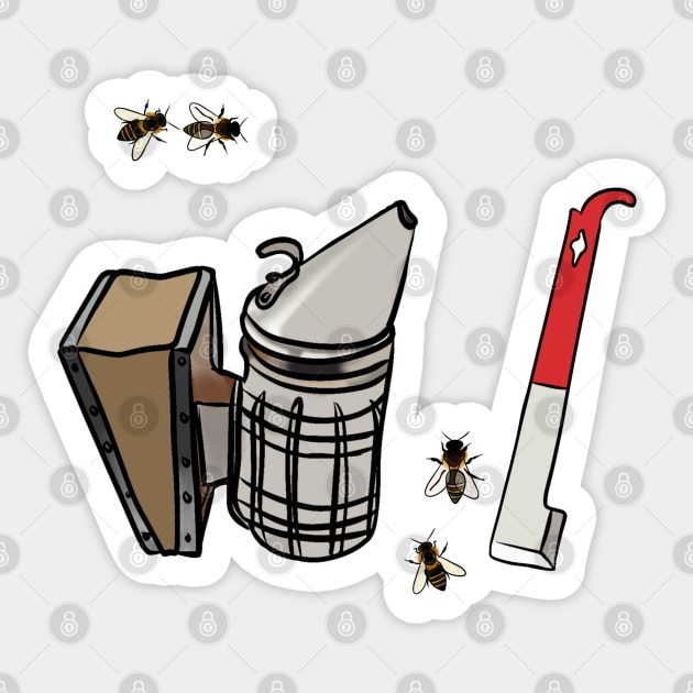 Beekeeper Tools Sticker by Booneb